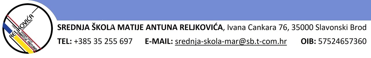 Logo SREDNJA ŠKOLA MATIJE ANTUNA RELJKOVIĆA SLAVONSKI BROD
